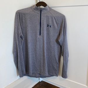 Under Armour Men’s Medium long sleeve 3/4 zip - Heather Gray